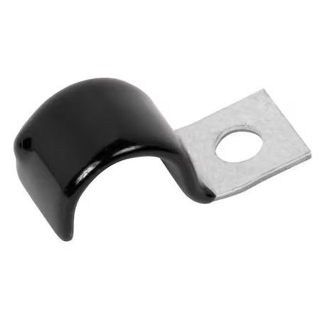 Zoro Select Chv0509z1 Cable Clamp, Steel, 1/4 In Bundle Dia., Black, 50 Pk,