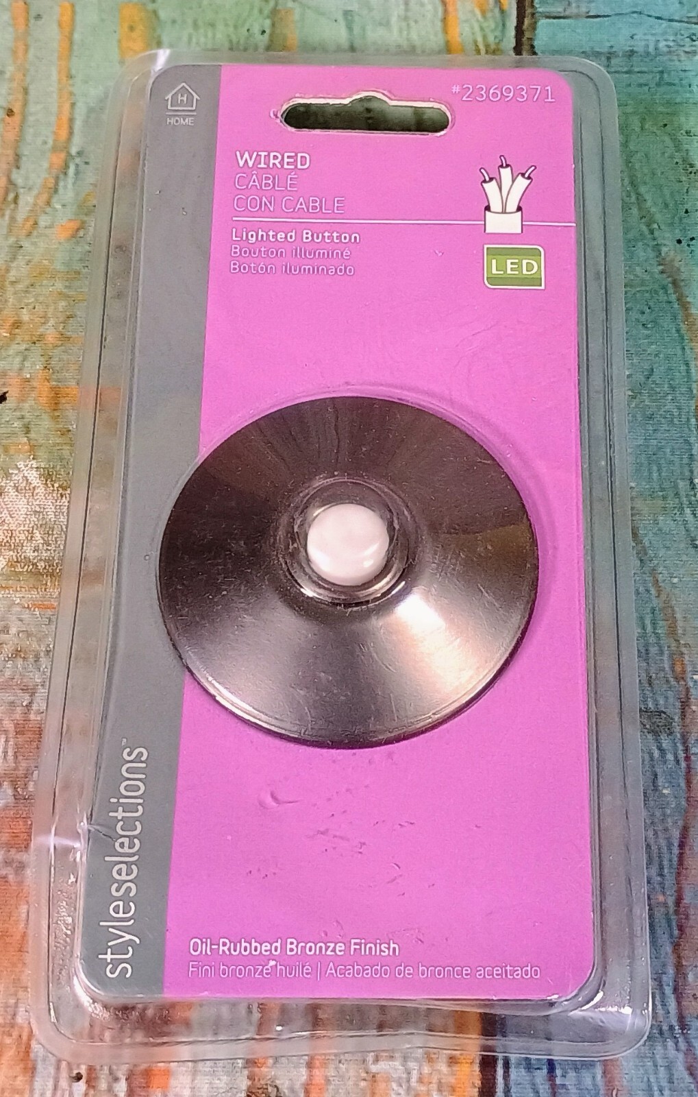 Home Style Selections - Wired Button - Oil-Rubbed Bronze Finish - Door Bell NEW