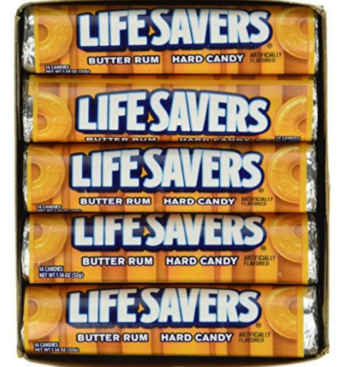 Life savers Butter Rum 1.14 OZ 20 Rolls