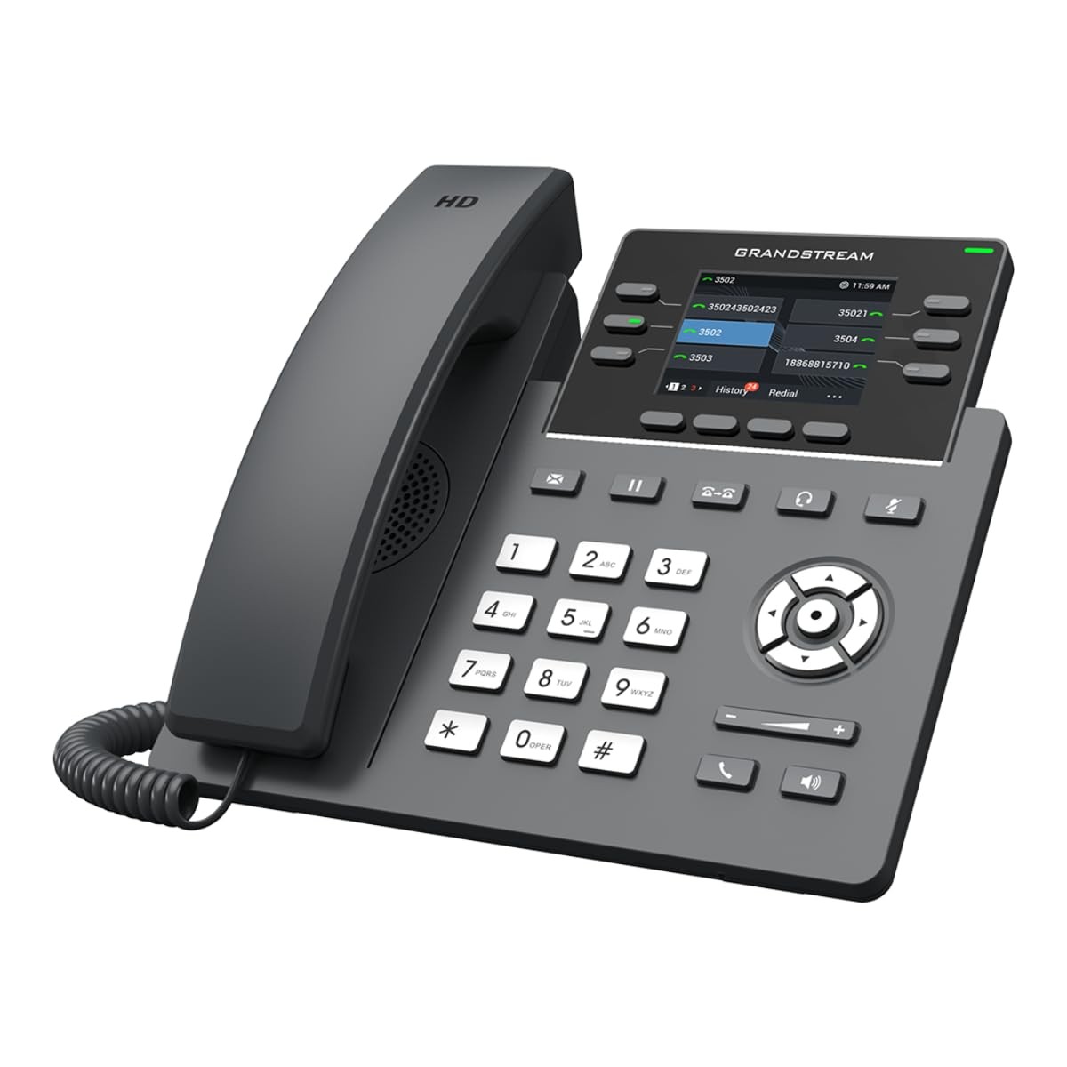 Grandstream GRP2613 IP Phone 6-Line 4-SIP 2.8" Color Display Dual Gigabit