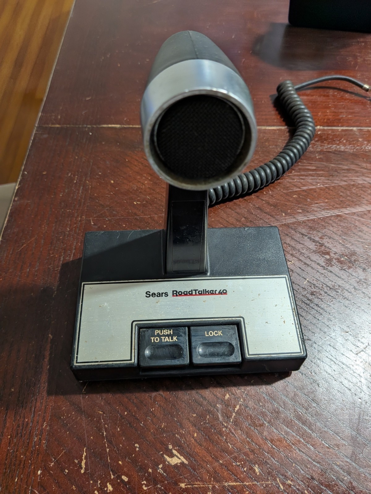 Vintage Sears RoadTalker 40 CB Radio Desktop Microphone /Not Tested 🎙️