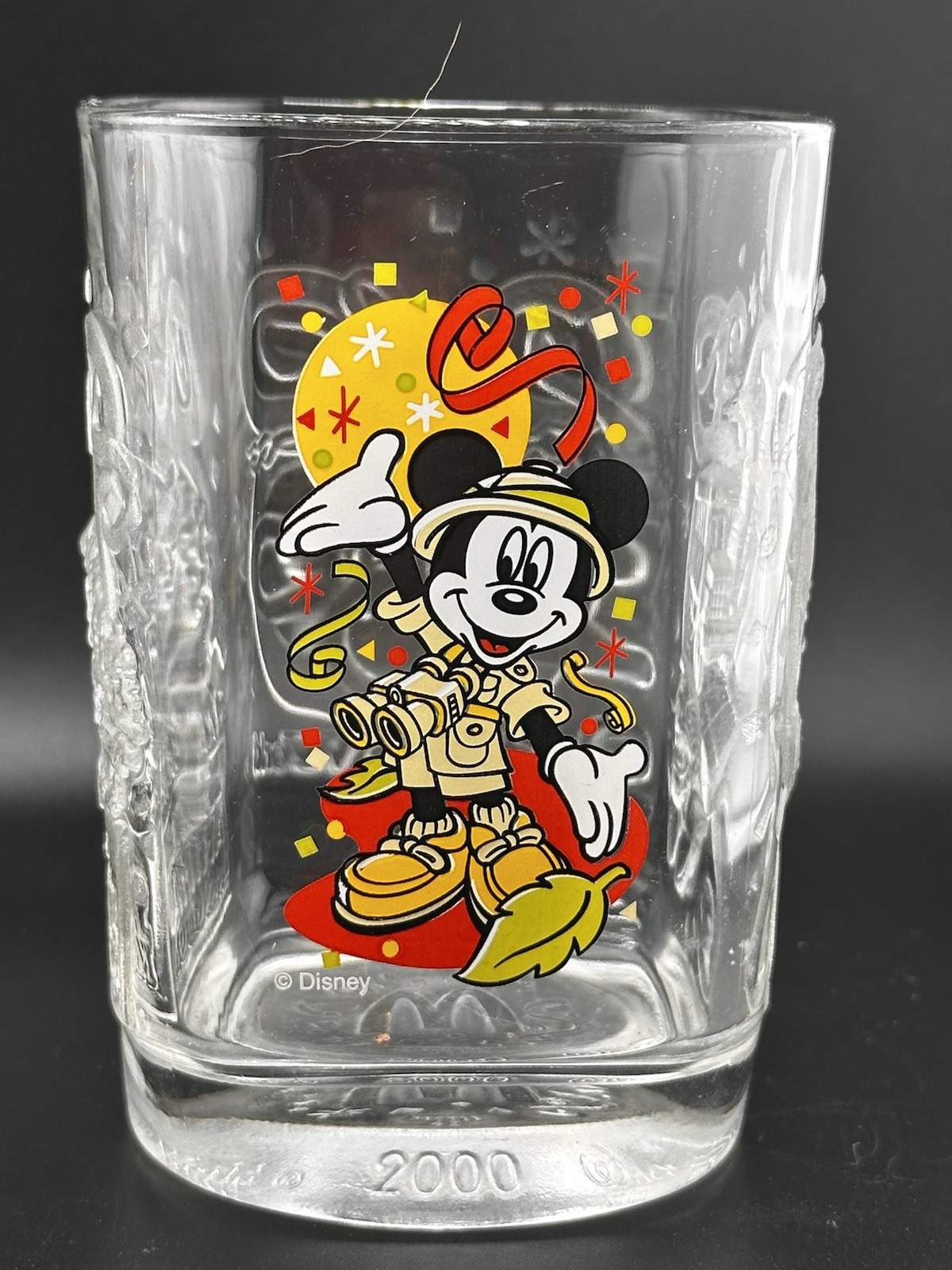 McDonalds 2000 WDW Y2K Disney World Celebrate Mickey Mouse Glass Animal Kingdom