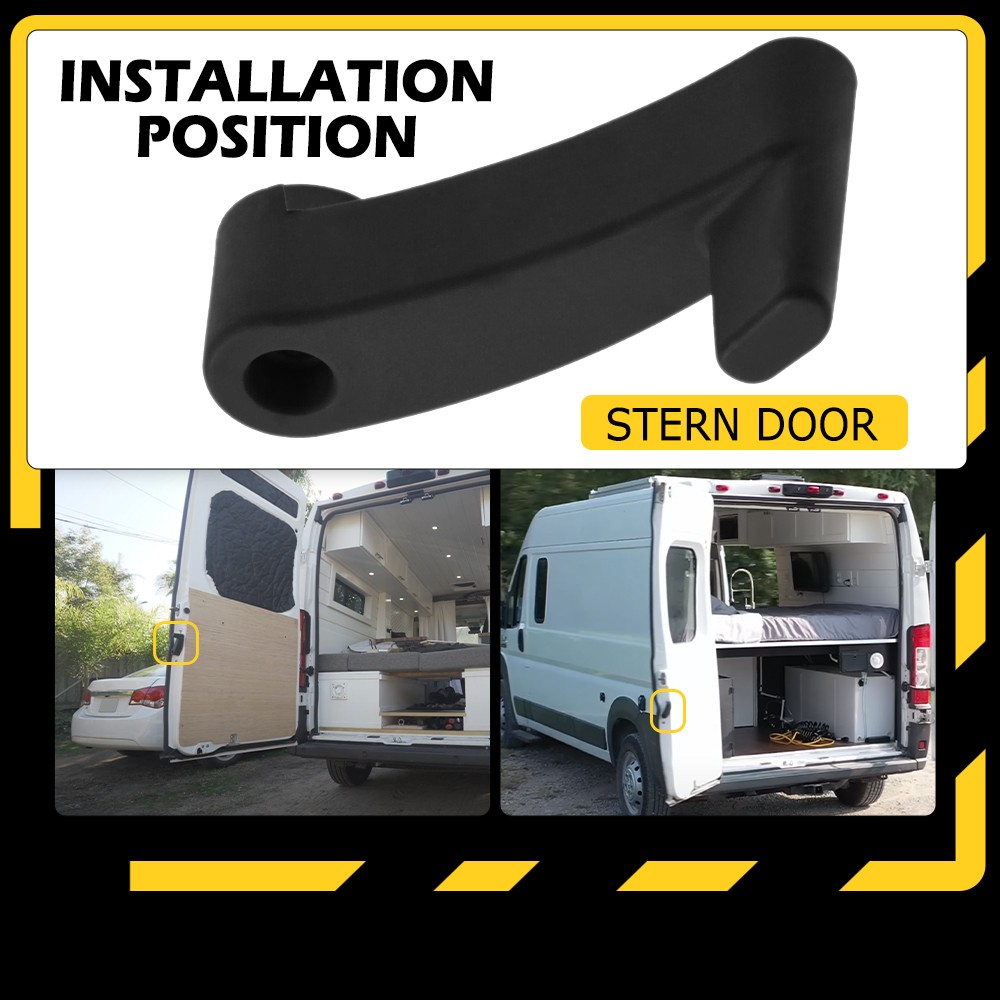 Interior Inside Release Rear Cargo Door Handle Black for Ram ProMaster 2014-2023
