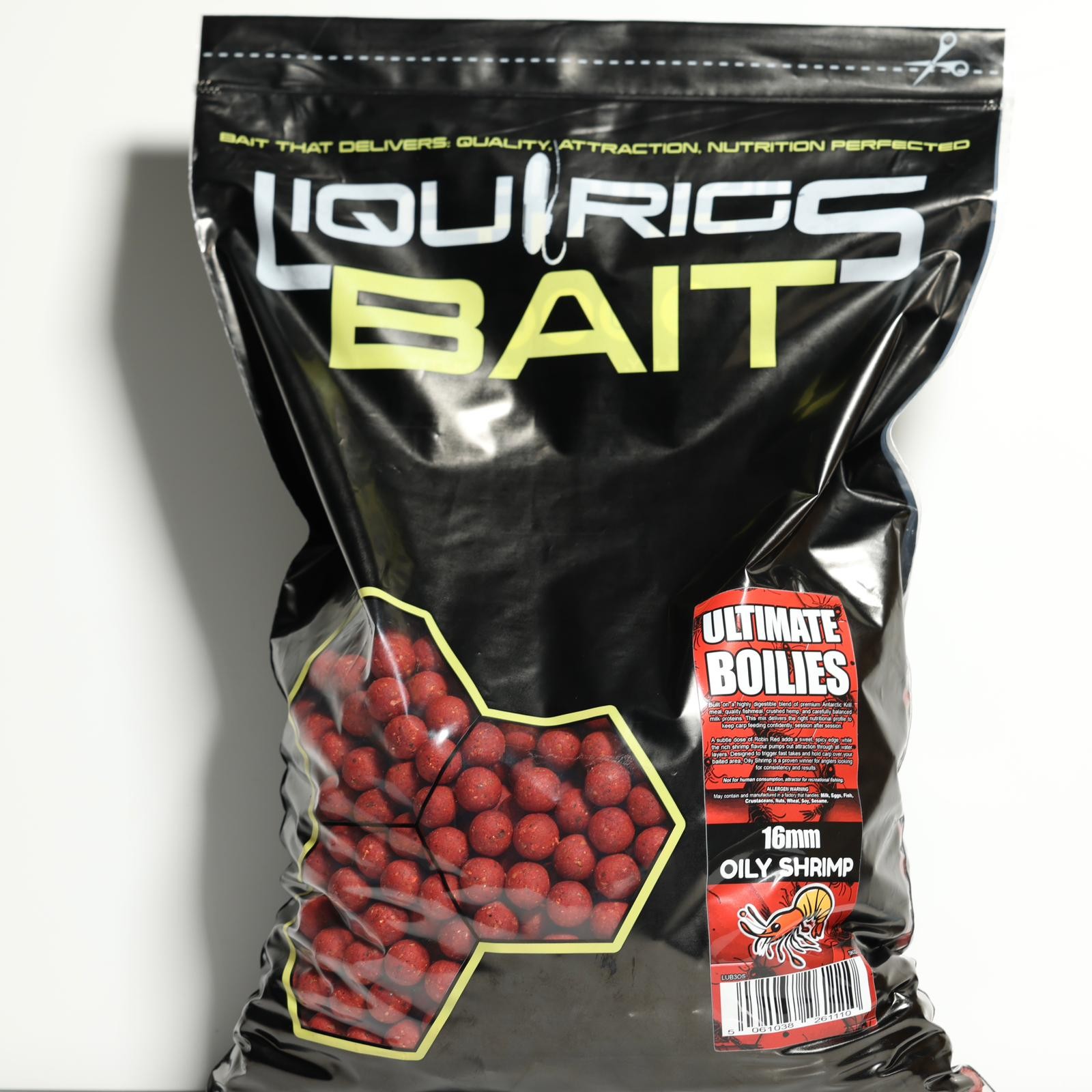 Oily Shrimp Boilies – 16mm - 3KG