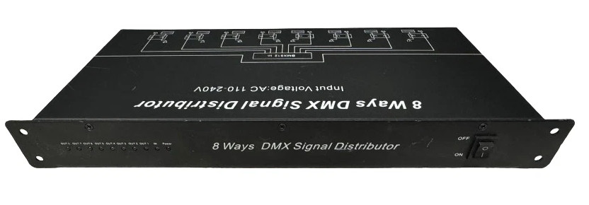 Stage Lighting 8 Channel DMX Signal Distrbutor Amplifier DMX512
