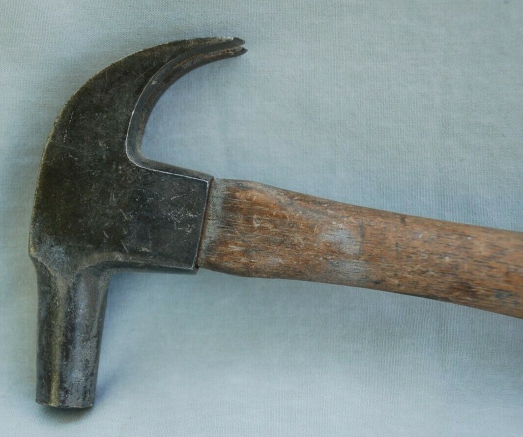 Vintage Small Tack Claw Hammer - With B.S. Warranted Stamp