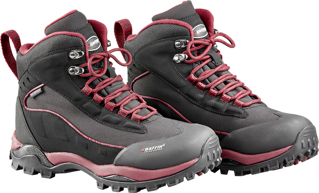 BAFFIN Fits Women's Hike Boot Black/sangria size 10 - Winter Outdoor Performance