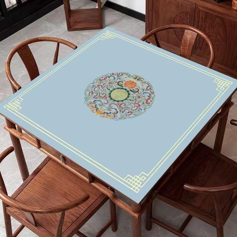 Chinese Style Mahjong Mat 31.5 * 31.5'' Anti Slip & Noise Reduction Mahjong