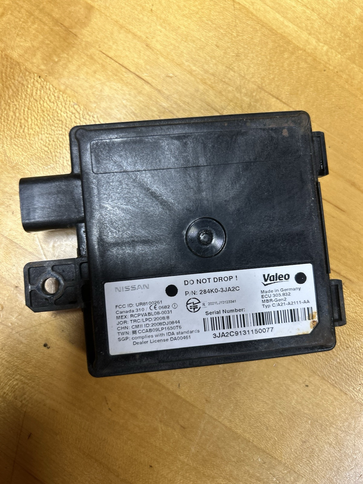 Infiniti Nissan Blind Spot Radar Sensor Module 284K0-3JA2C Valeo OEM Q50 QX60