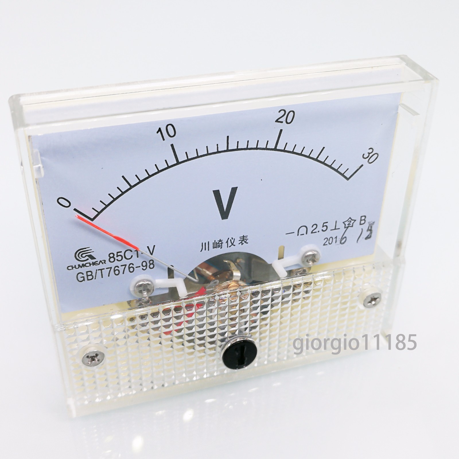 Analog Panel Volt Voltage Meter Voltmeter Gauge 85C1 0-30V DC