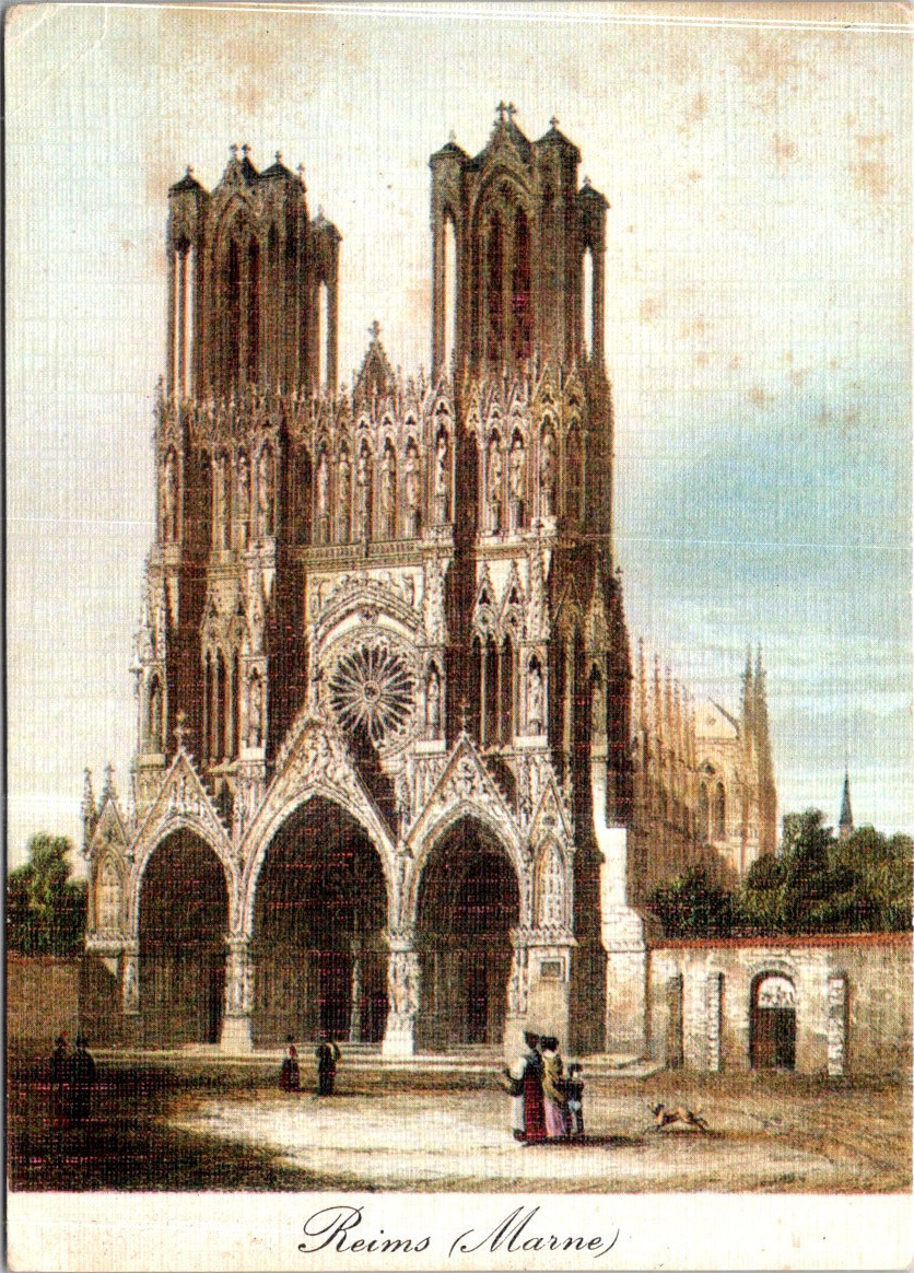 (1030) 4-6-2025 - OLDER looking repro - France - Cathédrale de Reims