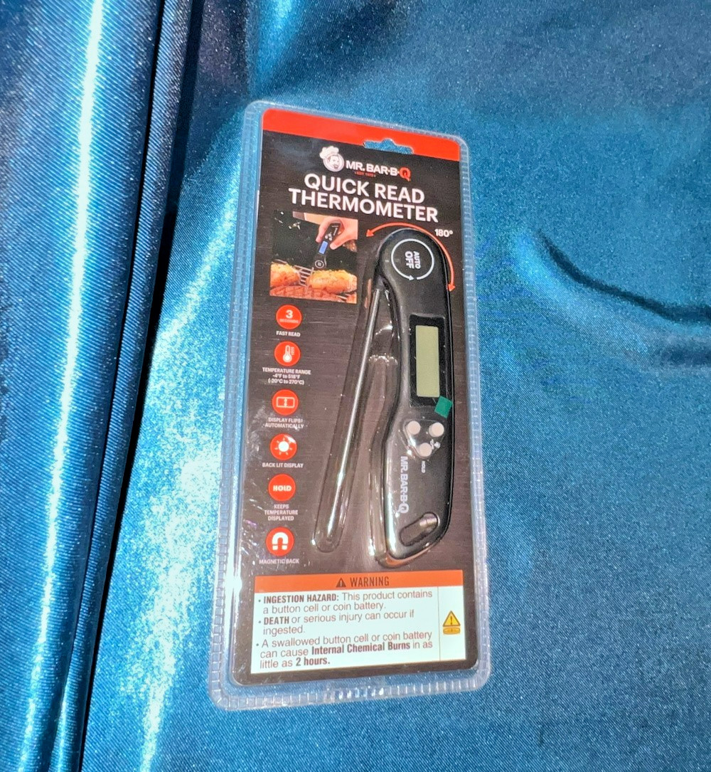 Mr Bar-B-Q Quick Read Thermometer with Back Lit Display - 40317Y