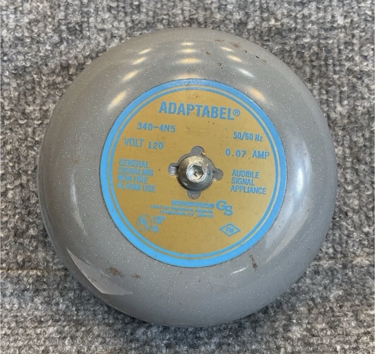 Edwards Signaling Adaptabel 340-4N5 Audible Signaling Device 120V 50/60Hz