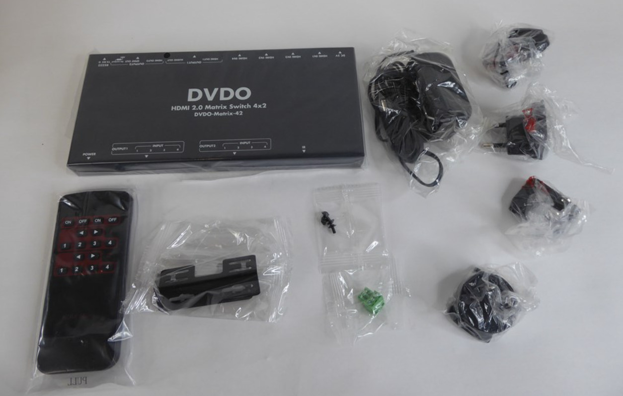 DVDO Matrix-42 4K HDMI 4-2 Matrix with HDR+ 4x2 HDCP 2.2 4K UHD @60Hz BRAND NEW