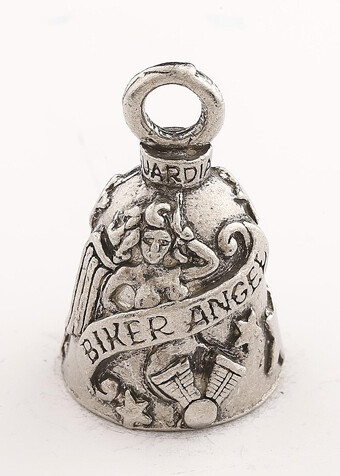 Biker Angel GUARDIAN BELL w/ 2 Legend Cards Good Luck & Motorcycle