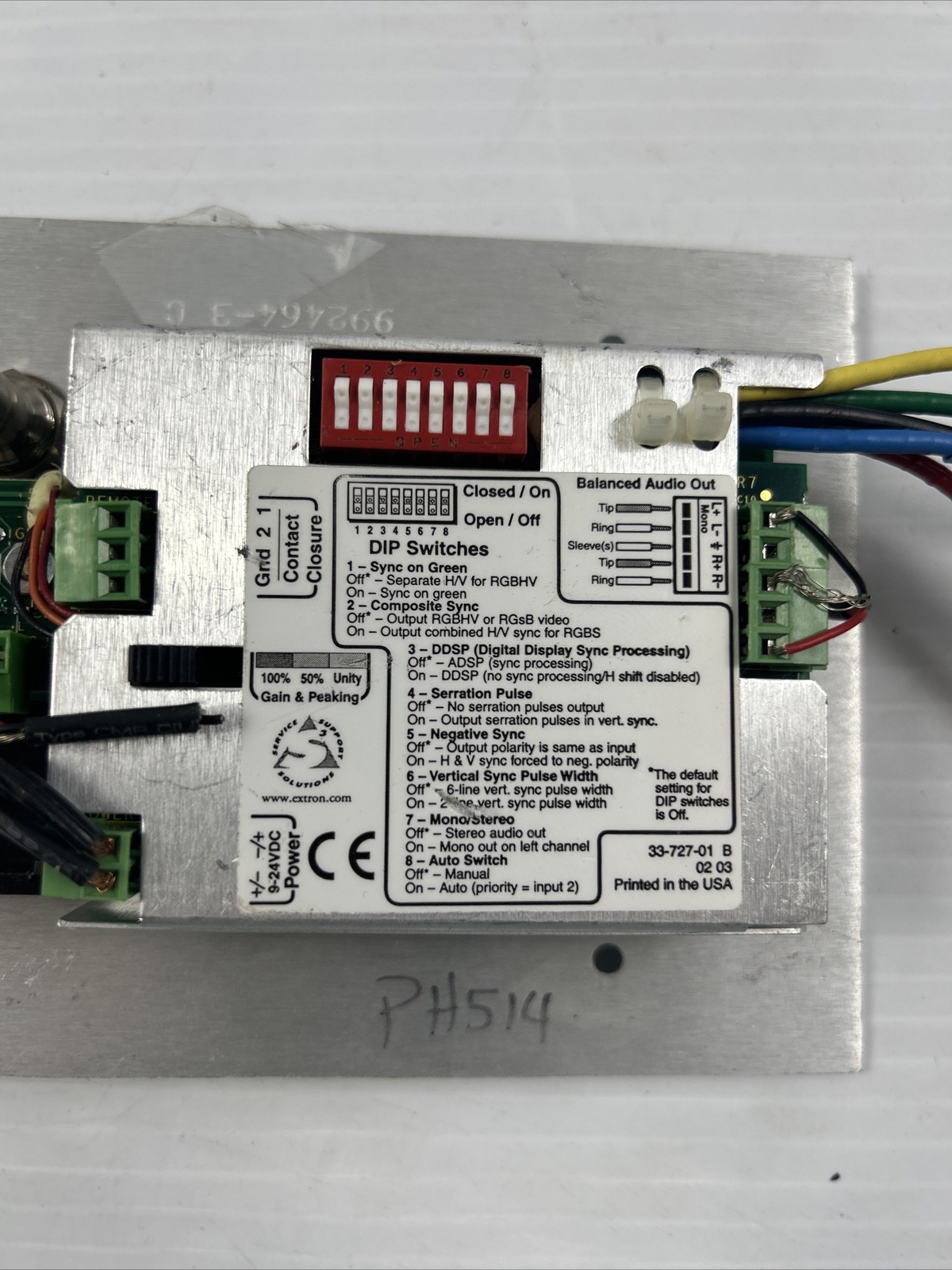 EXTRON RGB 474xi Two Input Architectural Interface