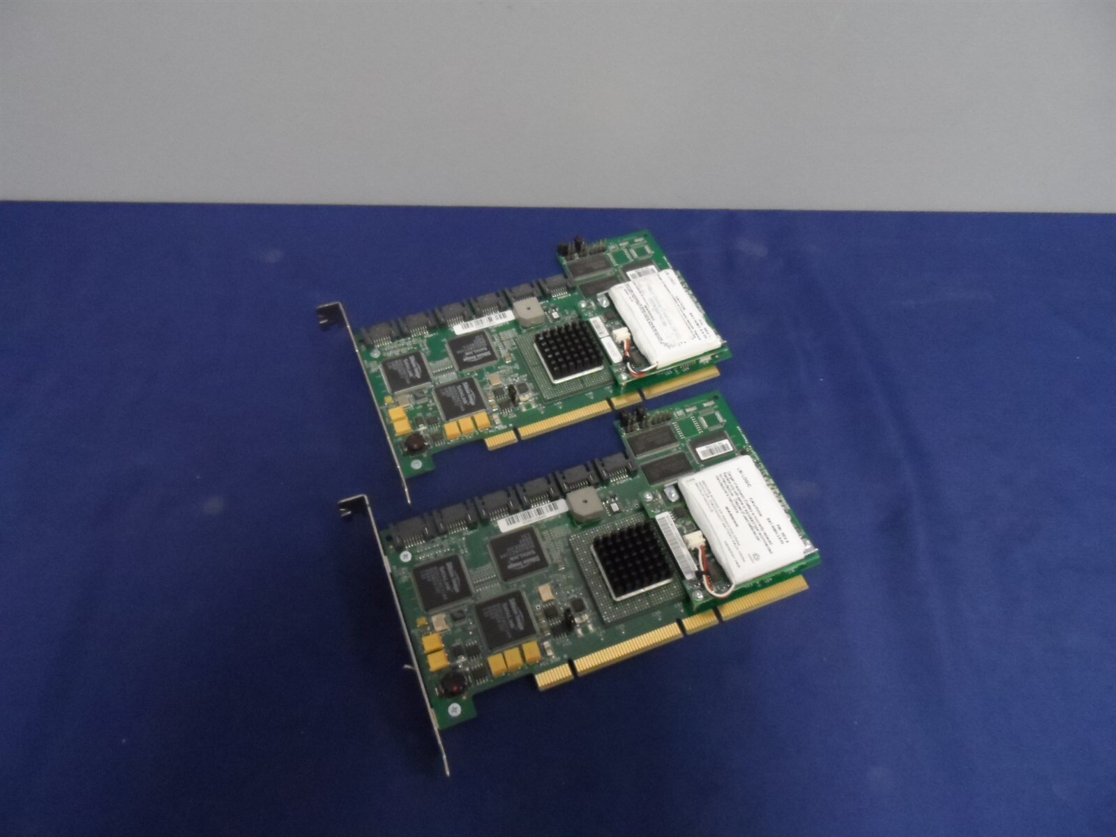 LSI Lot of 2 Logic MegaRaid SER523 Rev 2 with BBU Battery 6-Port Sata Raid Card