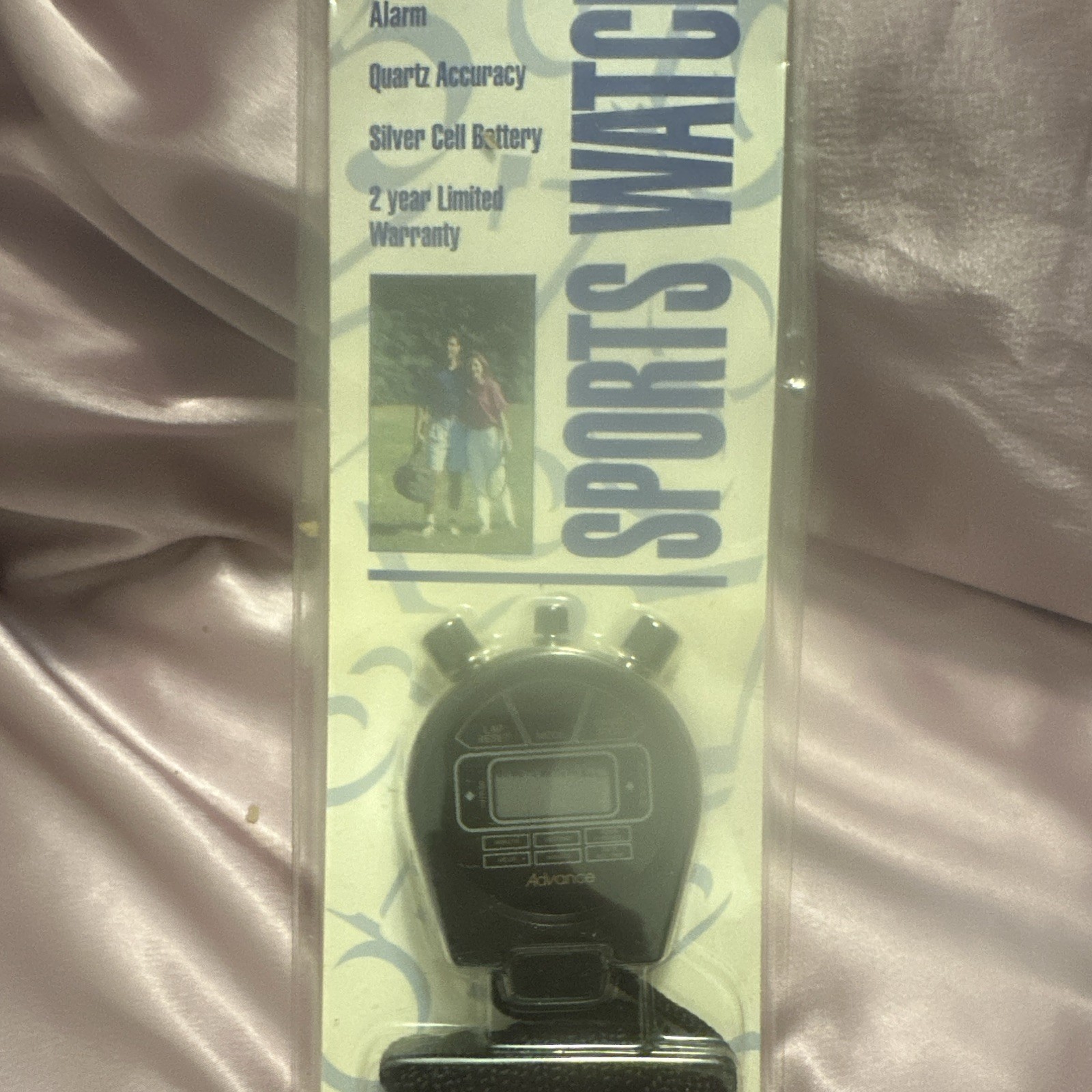 Sportline Advance Black Stopwatch w/ Alarm Calendar/Date, 2-Year Warranty 09603