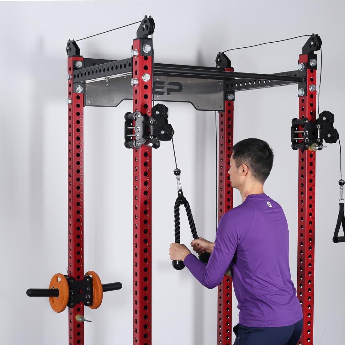 Tricep Rope 27 & 35 inches 2 Colors Fitness Attachment Cable Machine Pulldown...