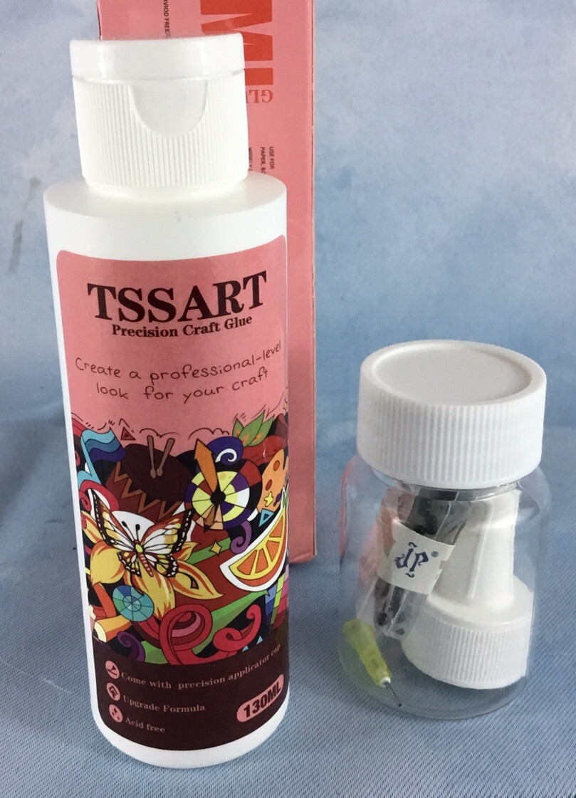Precision Craft Glue Tip Kit 4.4 fl oz 130ML Acid Free Dries Clear Discontinued