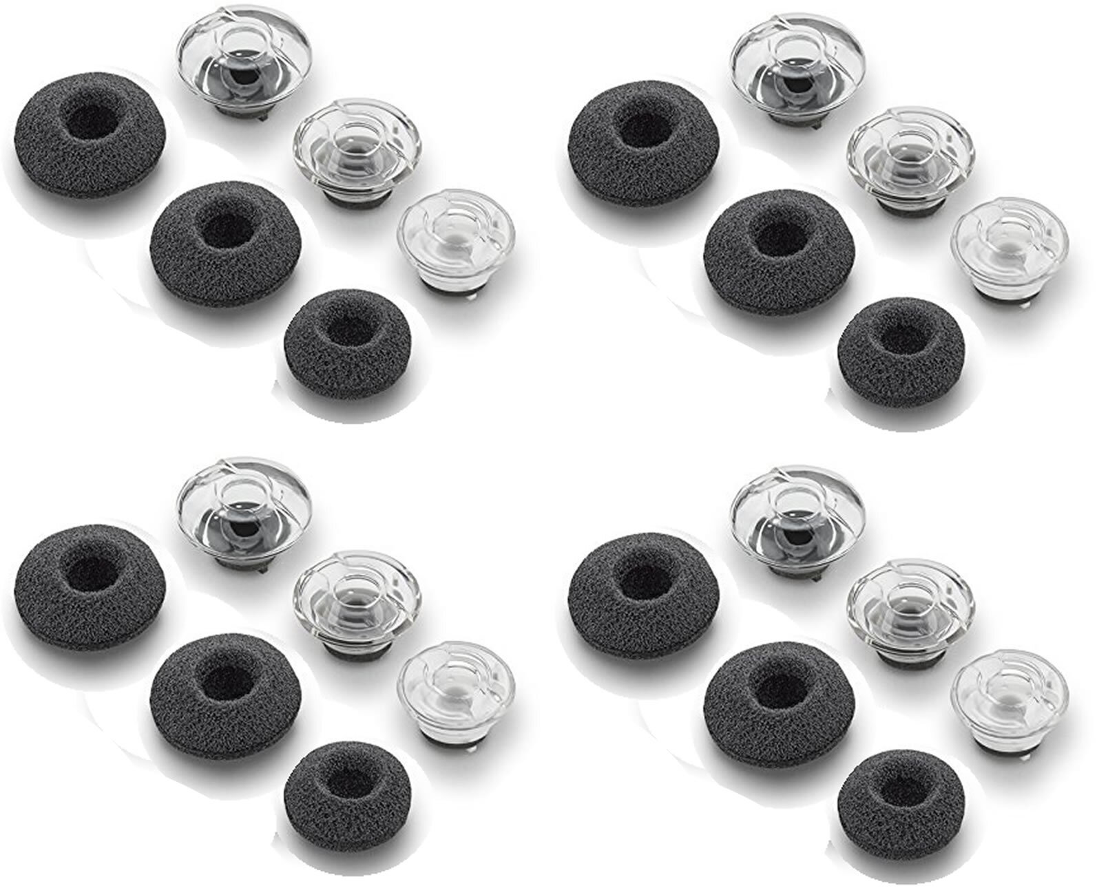 12 S/M/L Ear Gels Tips Kit for Plantronics Voyager LEGEND Replacement with FOAMS
