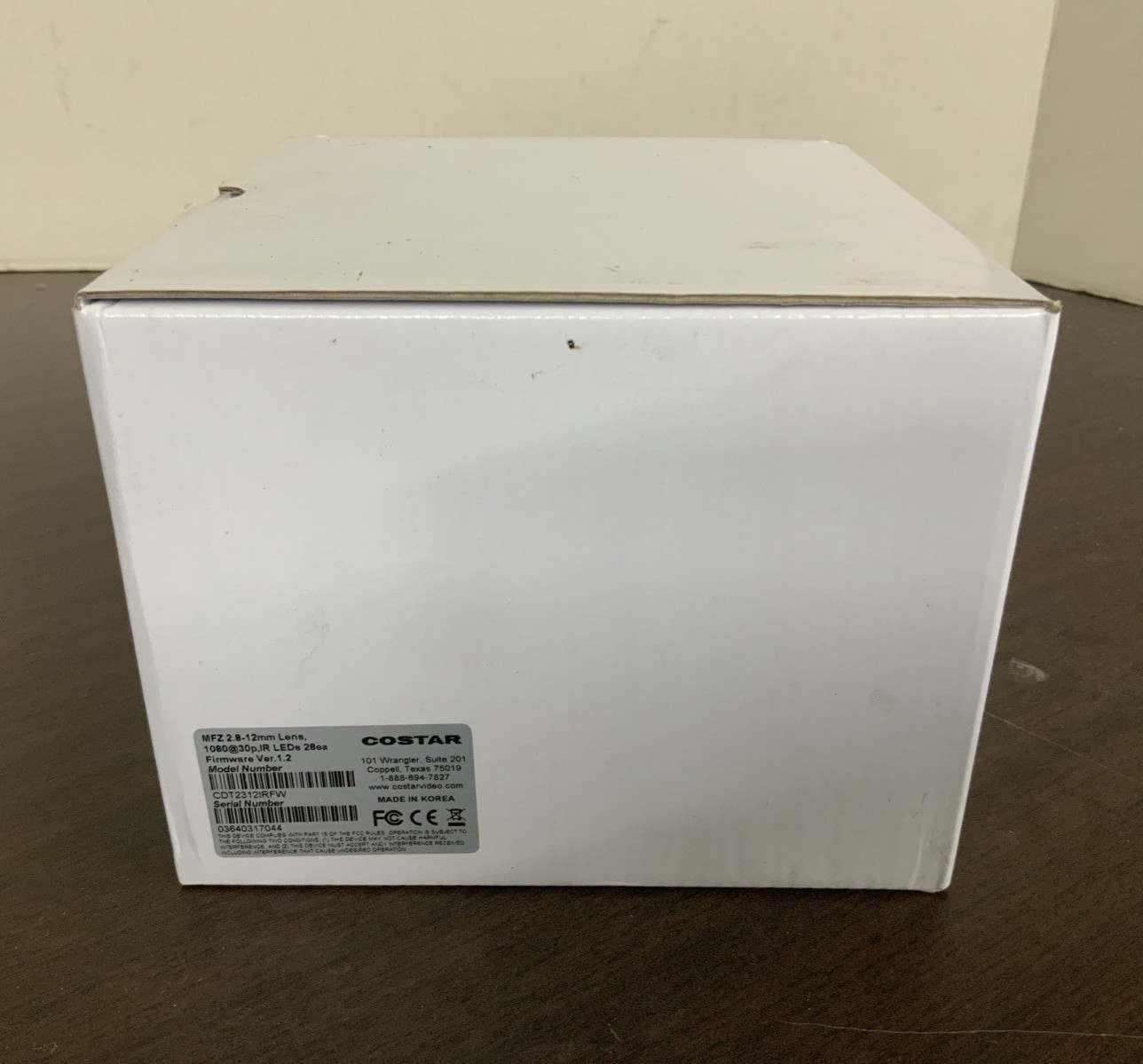 NEW Costar CDT2312IRFW 2MP Indoor IR Dome Camera HD