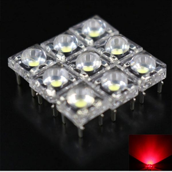 20PCS NEW 5mm F5 Piranha LED Red Round Head Super Bright Light Emitting Diode T9