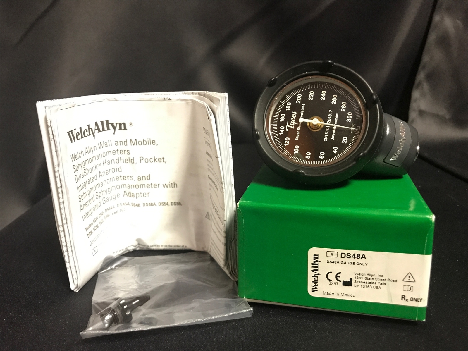 Welch Allyn DS48A / 901041 Wall and Mobile Sphygmomanometer Durashock Aneroid