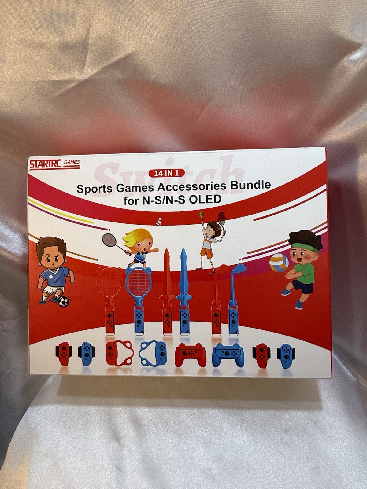 STARTRC 14-in-1 Sports Accessories Bundle Kit for Nintendo Switch/OLED Sports