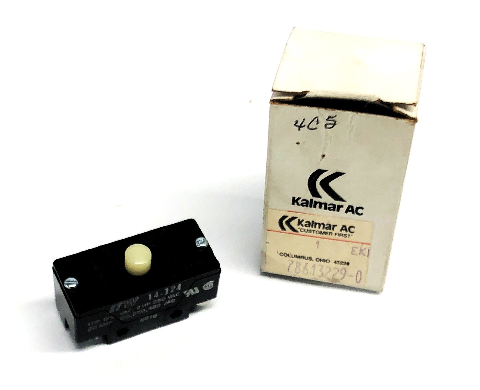 Kalmar AC ITW 20A Double Break Microswitch 14-124 NOS