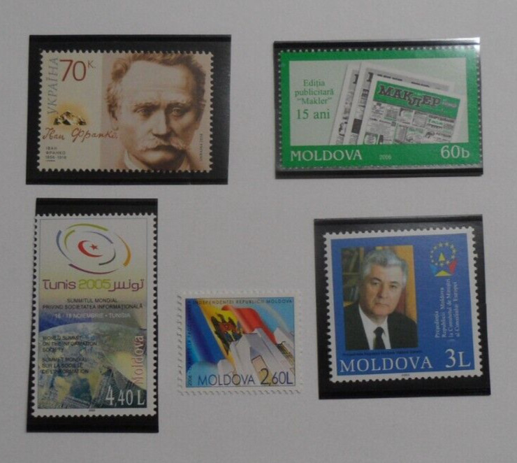 STAMPMART : MOLDOVA 5 DIFFERENT MOUNTED MINT STAMPS