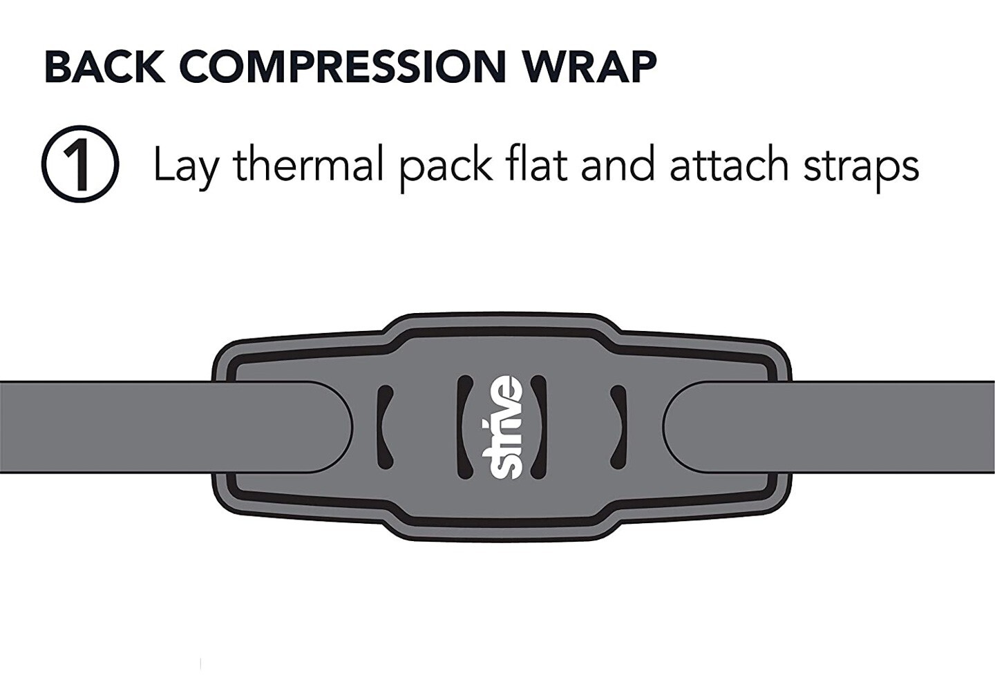 Strive Hot Cold Back Compression Wrap Pain Support Therapy Lumbar Support Brace