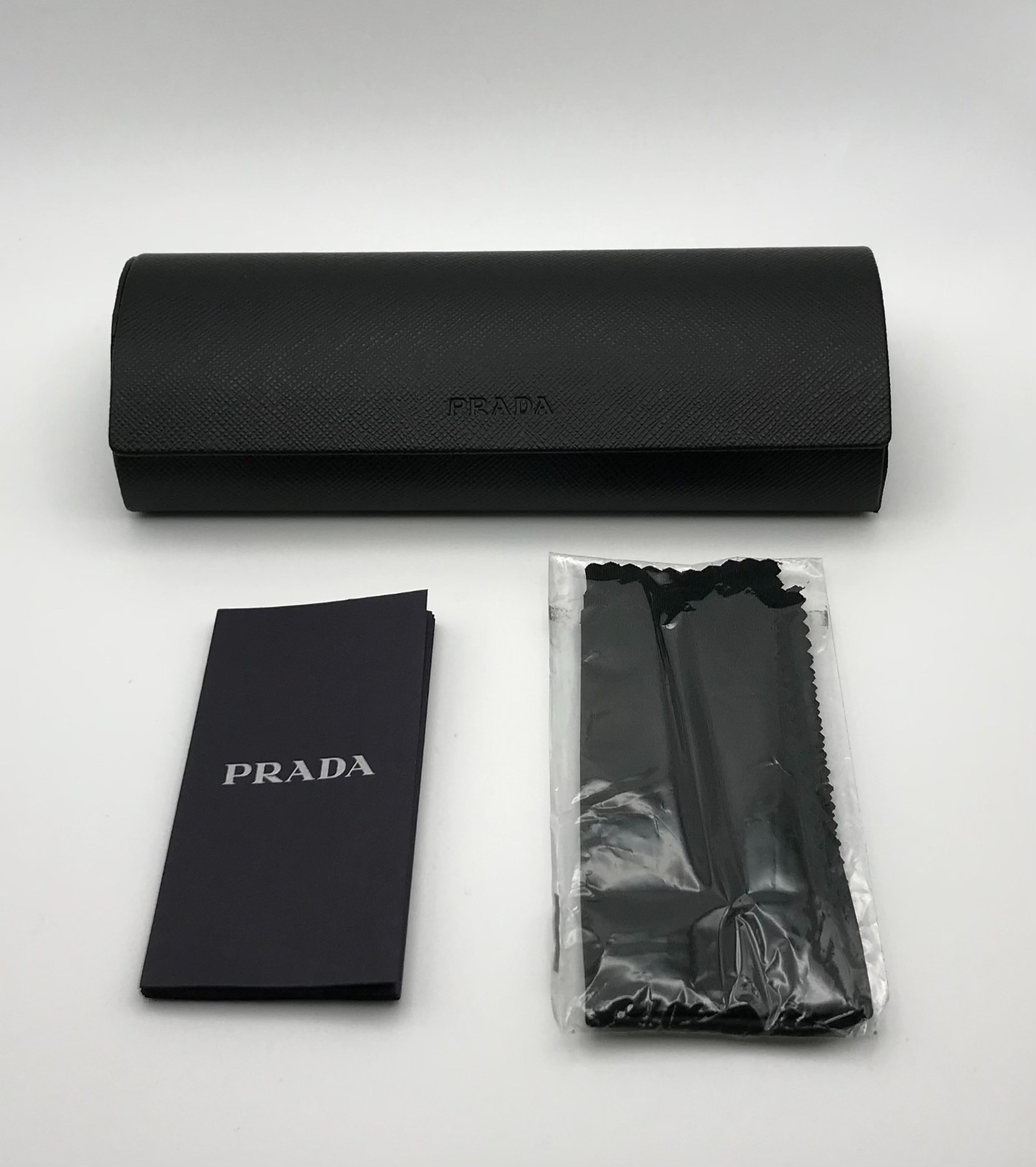 New Authentic Prada Black Glasses Clamshell Case Only