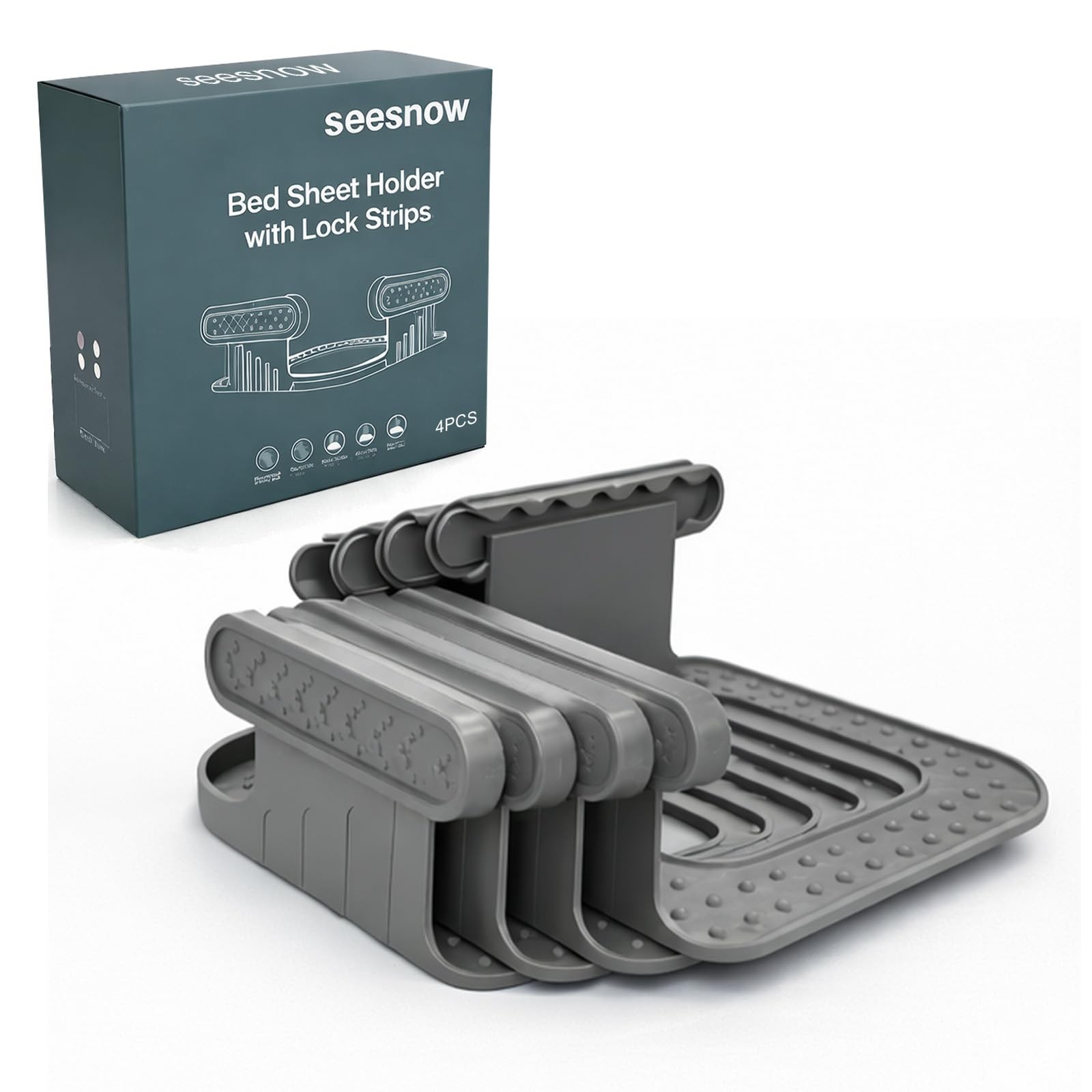 Lock Holders, Upgrade Bed Holders for Corners, Fasteners, Easy-Install Bed Pa...