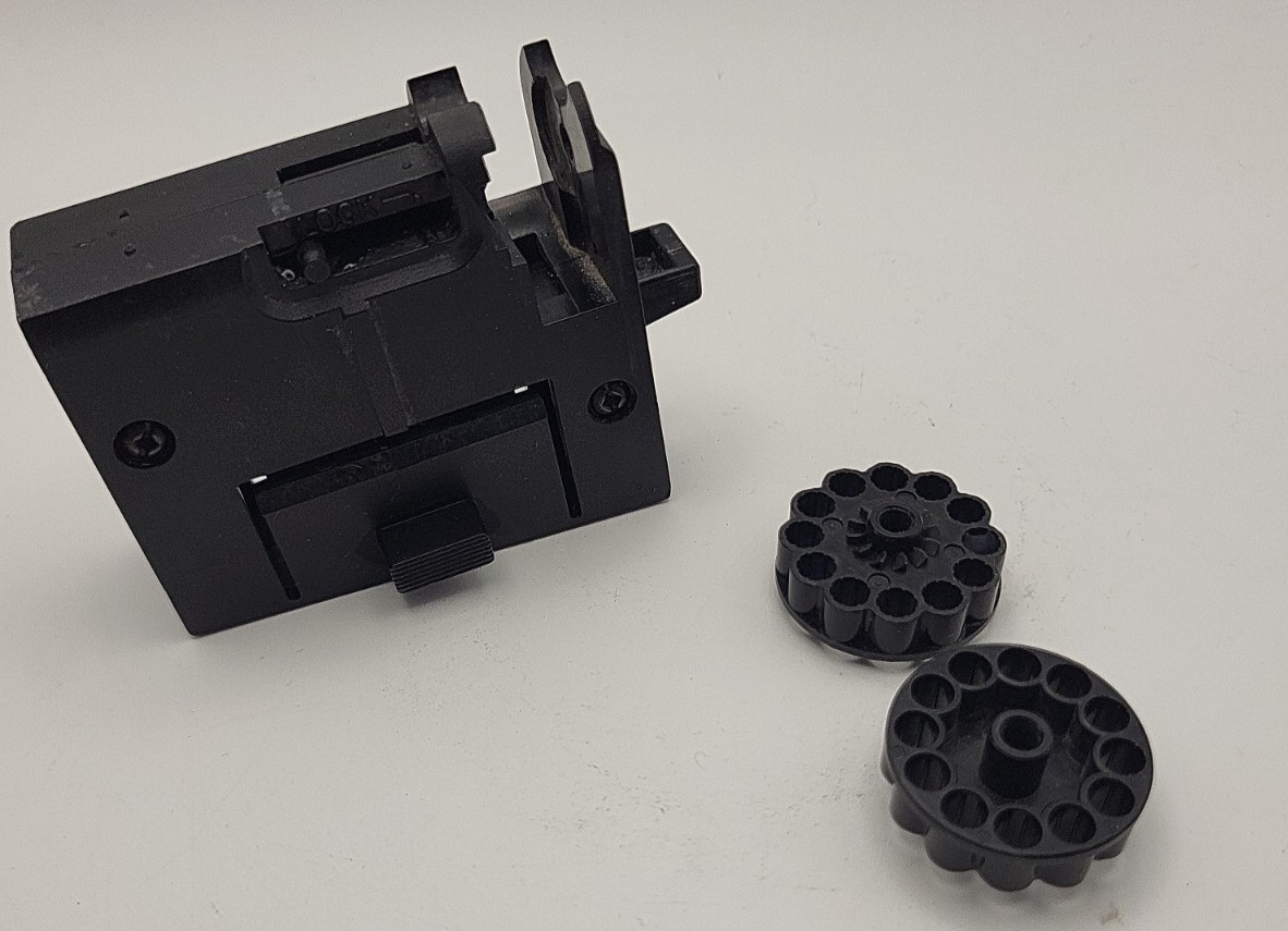Airgun Rotary Magazines & Loading Block Lot – Unbranded – Multi‑Shot Pellet Gun