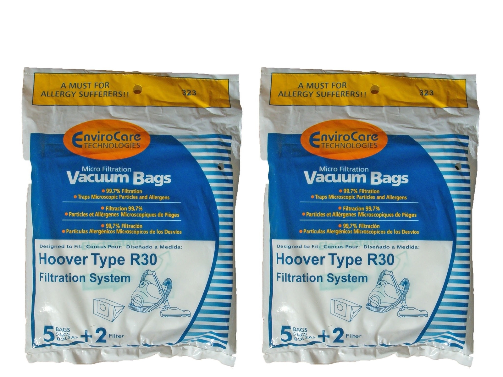 Hoover R30 Allergy Vacuum 10 BAGS + 4 Filters
