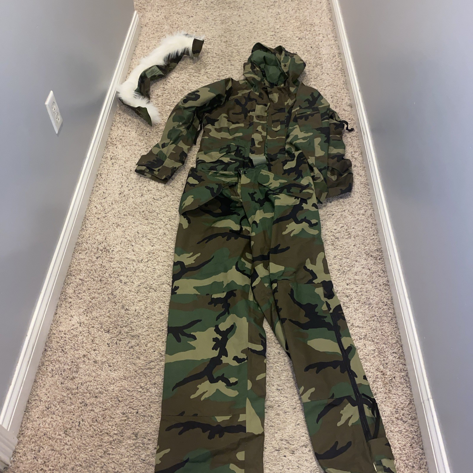 Usgi Woodland Gortex Rain Jacket And Pants