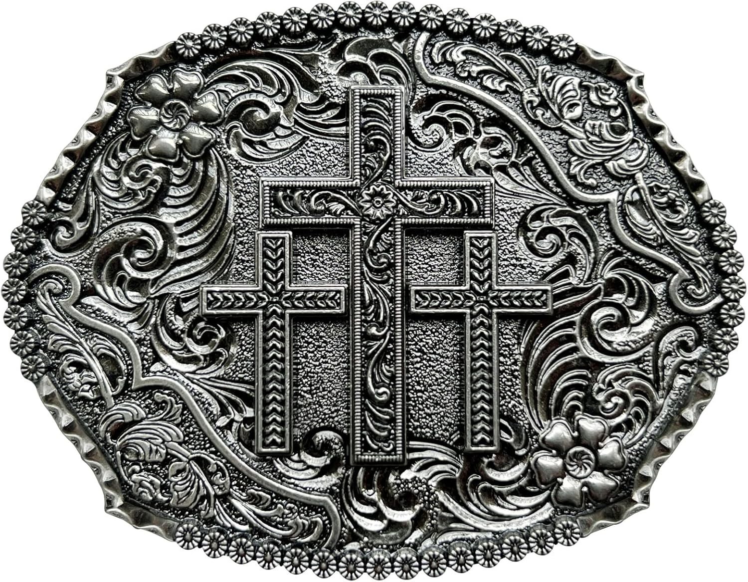 Religious Cross Western Belt Buckles for Men Cowboy Buckle Cowgirl...