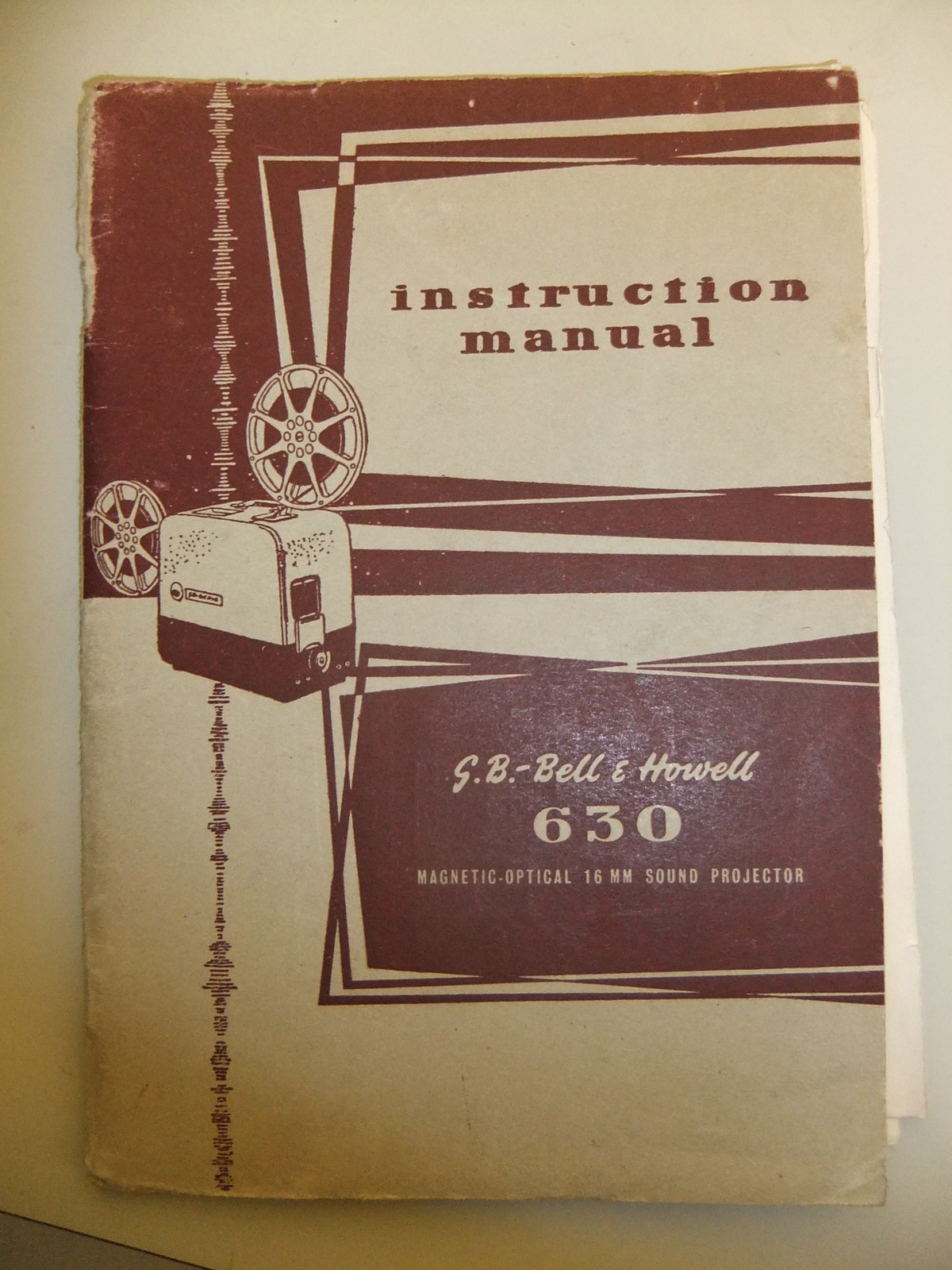 Instructions cine projector BELL & HOWELL 630 - CD/Email