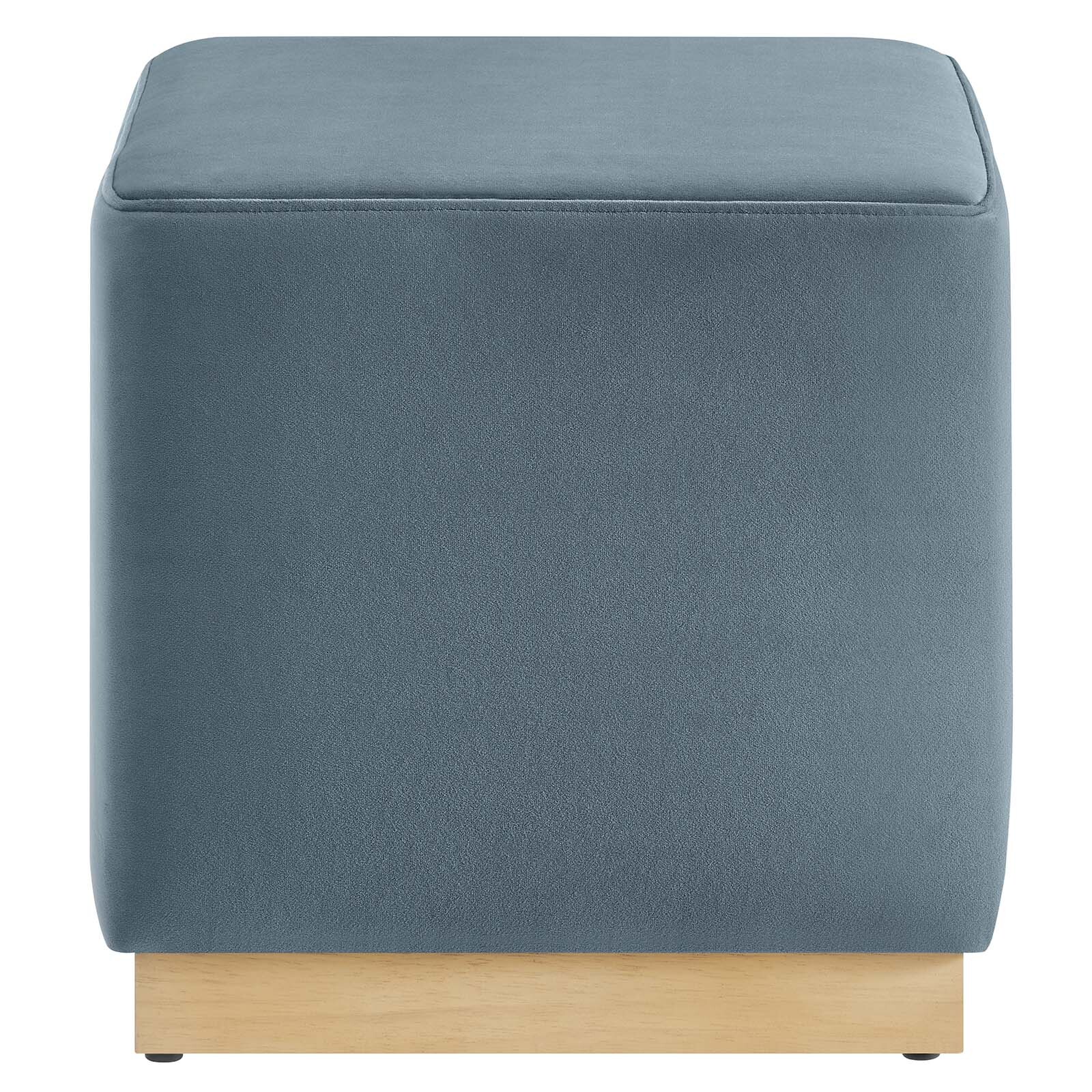 Modway 17" Square Performance Velvet Upholstered Ottoman