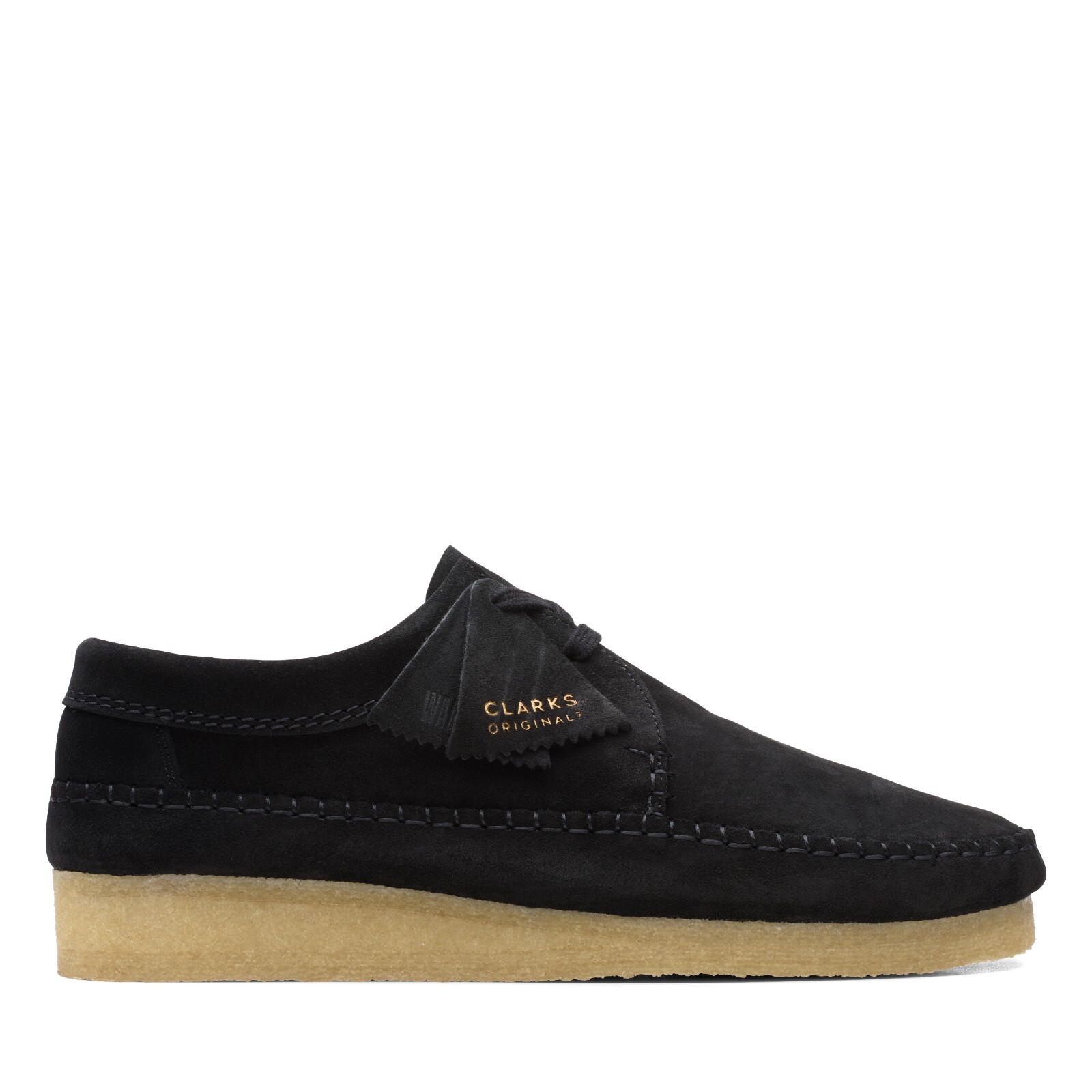 NEW MENS CLARKS ORIGINALS WEAVER LIMITED EDITION Black SUEDE LOW SHOES
