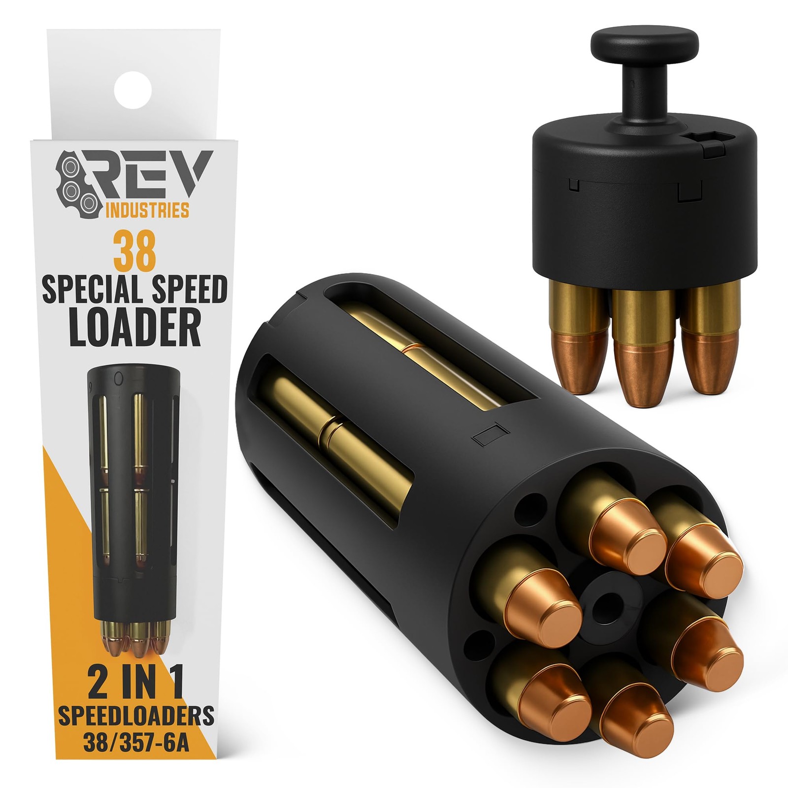 38 Special Speed Loader - 357 Magnum SpeedLoader for 6-Cylinder Revolvers - H...