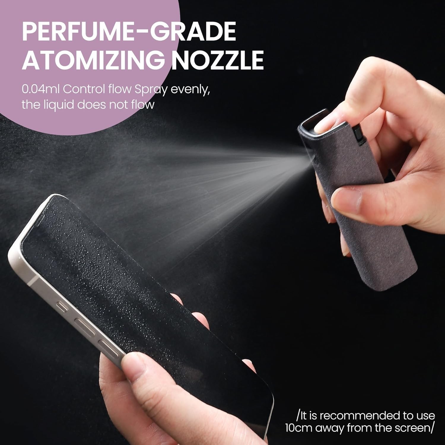 2 Pcs Screen Cleaner Kit, 3-in-1 Touchscreen Mist Cleaner Spray Bottle Tool &...