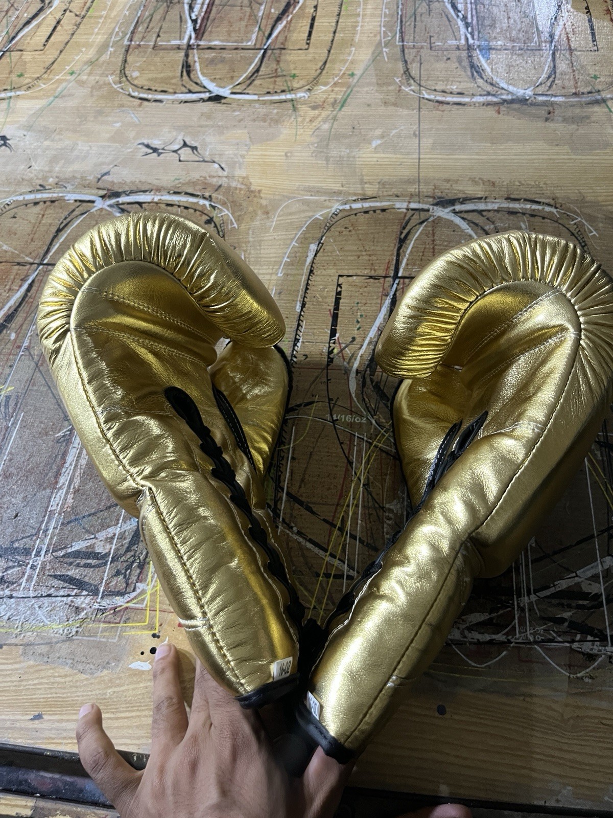 Pro Lace Up Boxing Gloves