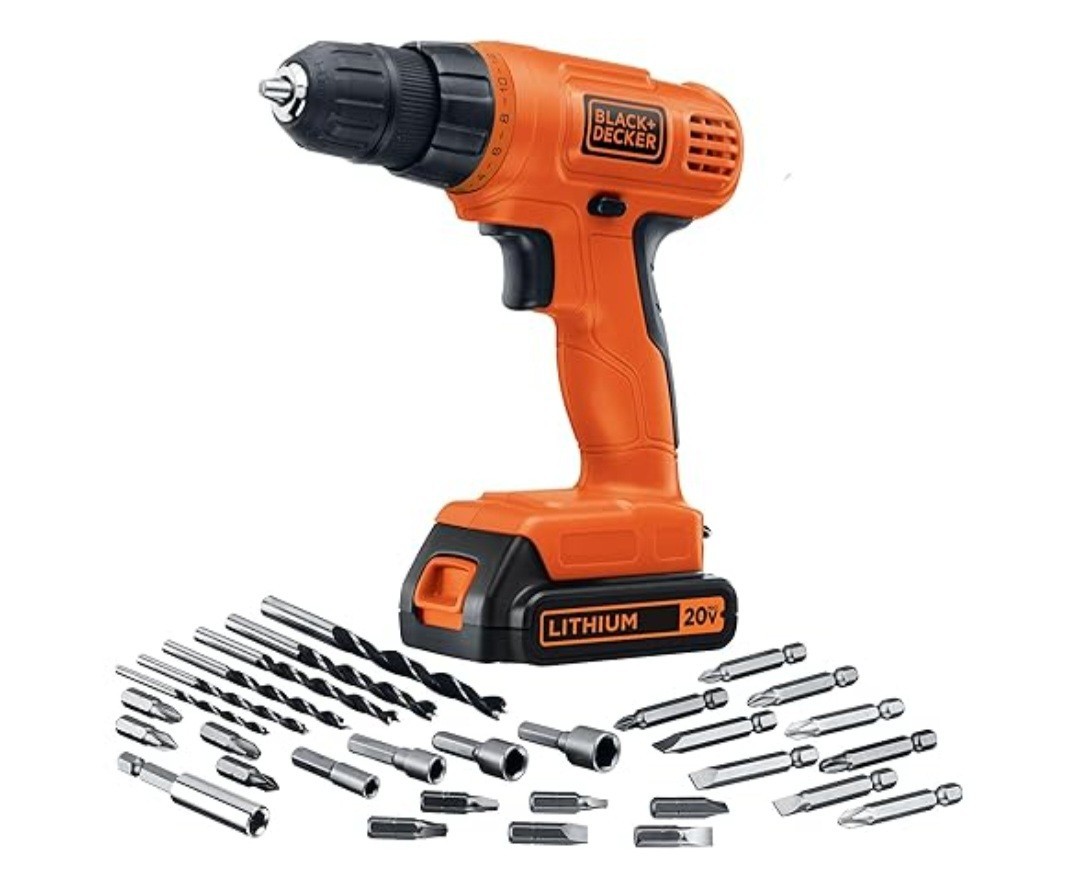 BLACK+DECKER LD120VA 20V MAX POWERCONNECT Cordless Drill With Bits