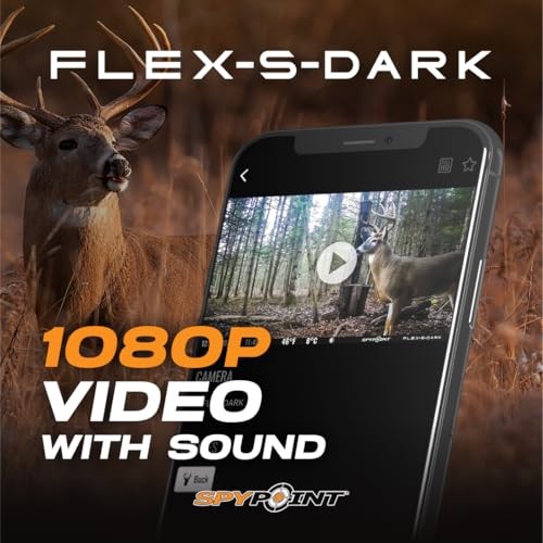 Flex-S-Dark Solar Cellular Trail Camera – Built-in Solar Panel, FLEX-S DARK