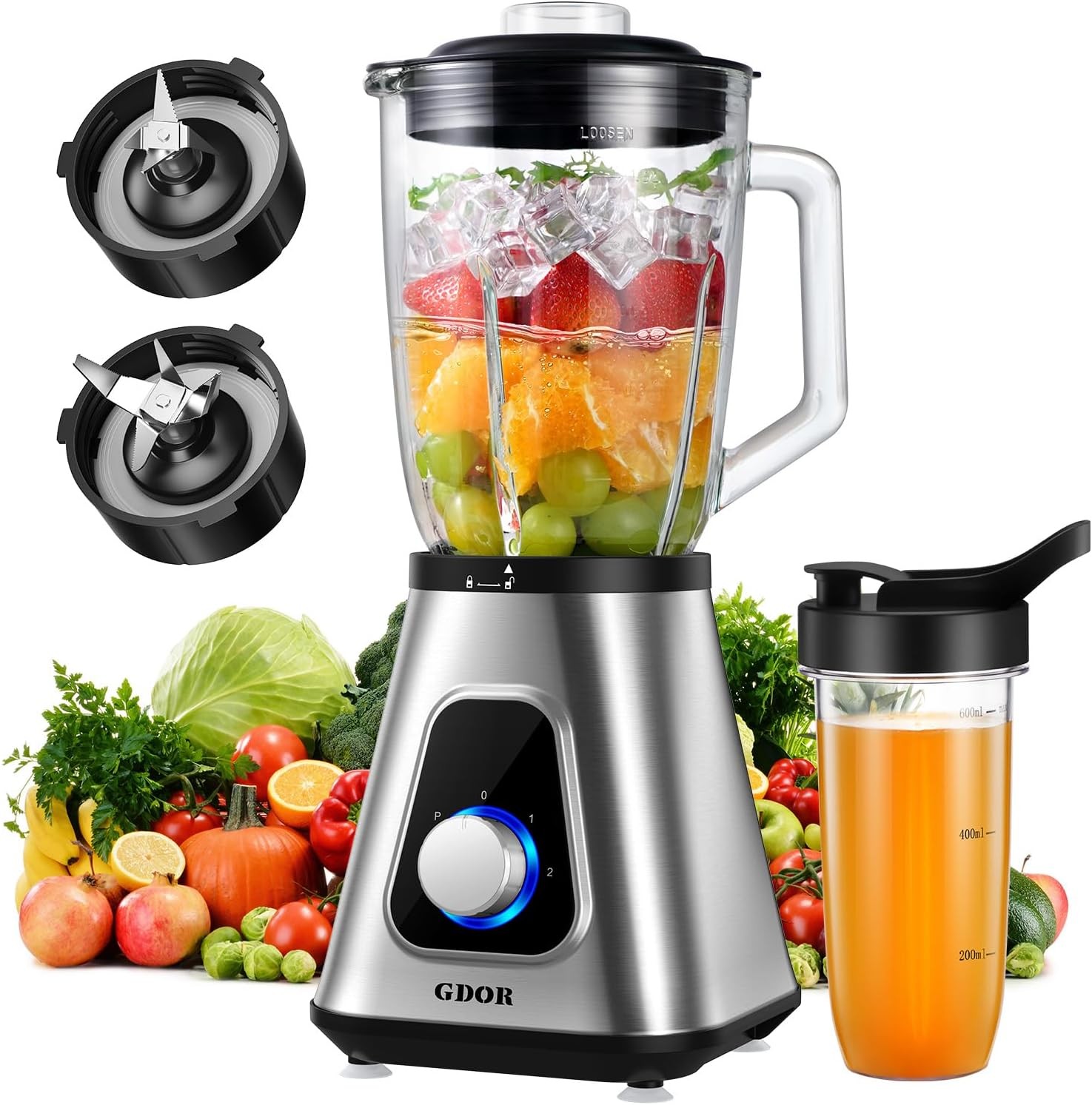 Licuadora Oster 1200W Profesional Industrial Blender Para Batidos Kitchen NEW US