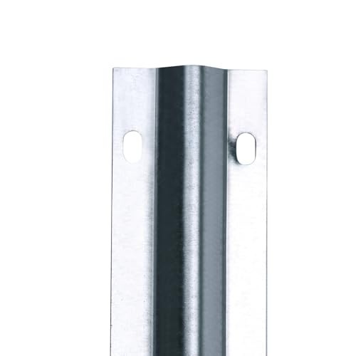 12FT Galvanized Inverted V Track Kit - 3pcs 4FT Sliding Gate Tracks & Hardware