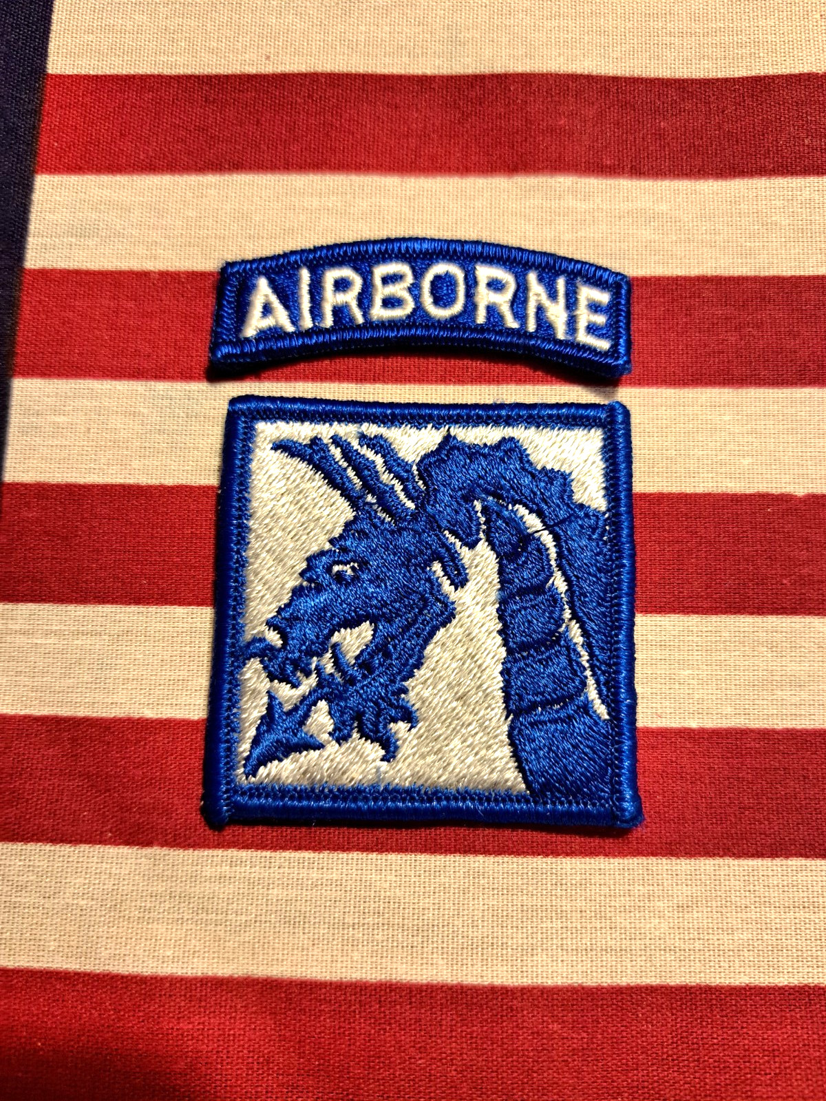 US ARMY VIETNAM ERA 18TH XVIII AIRBORNE CORPS COLOR SSI PATCH