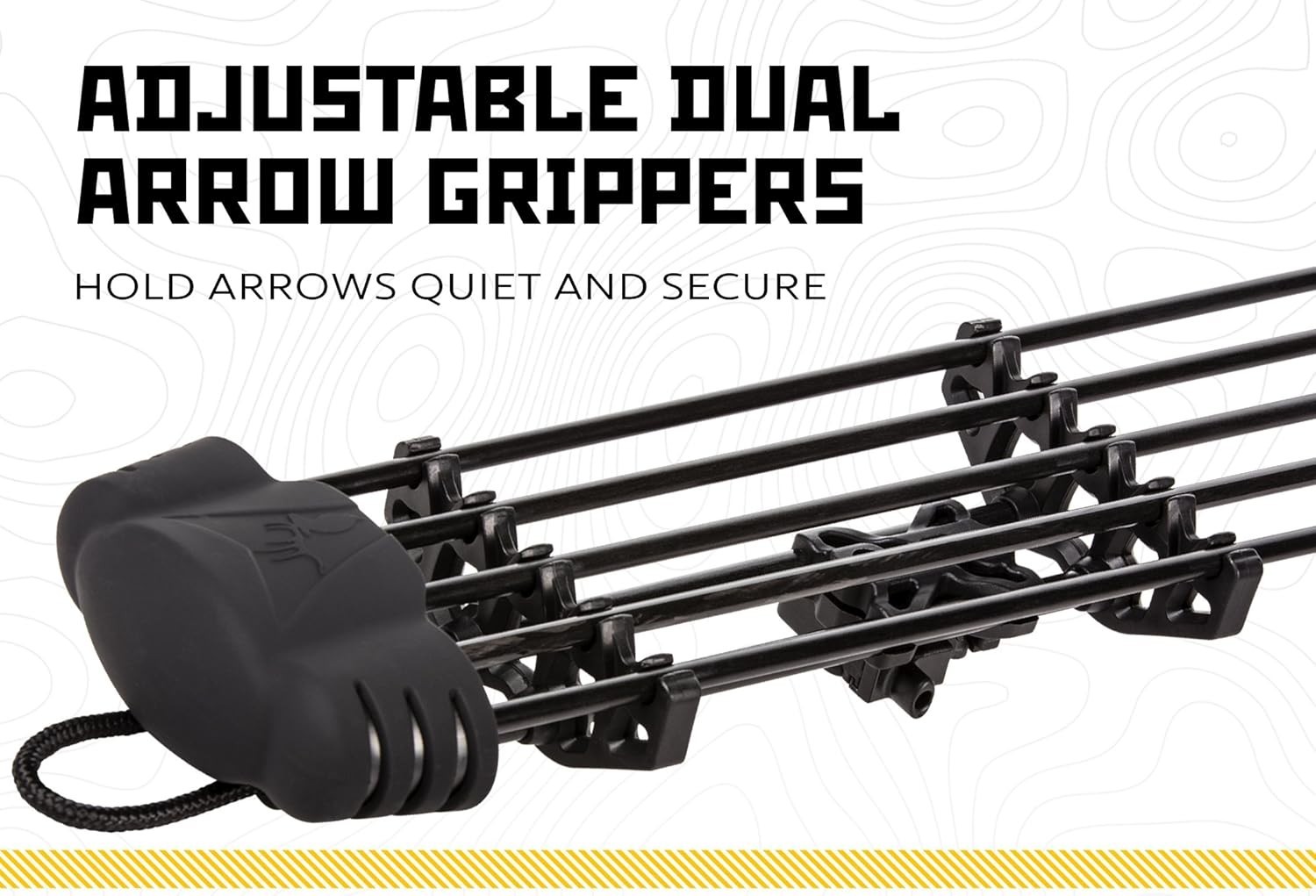 Effortless 5-Spot Black Quiver with Adjustable Grippers & Quick Release